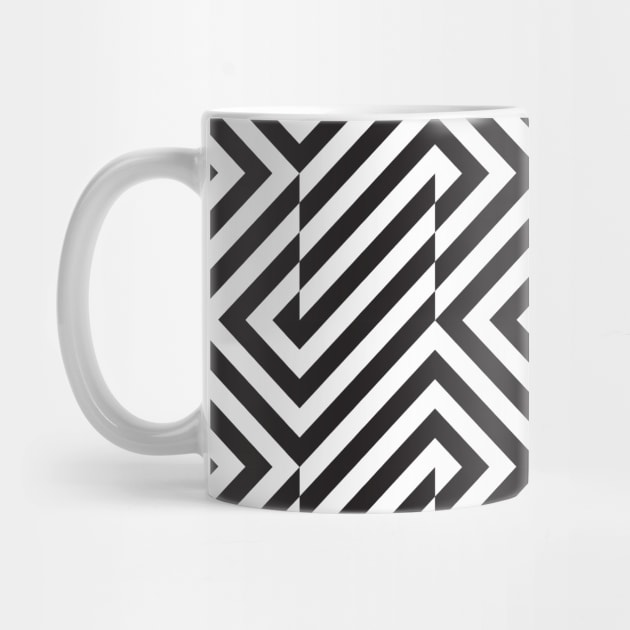 Op art geometric pattern by kallyfactory